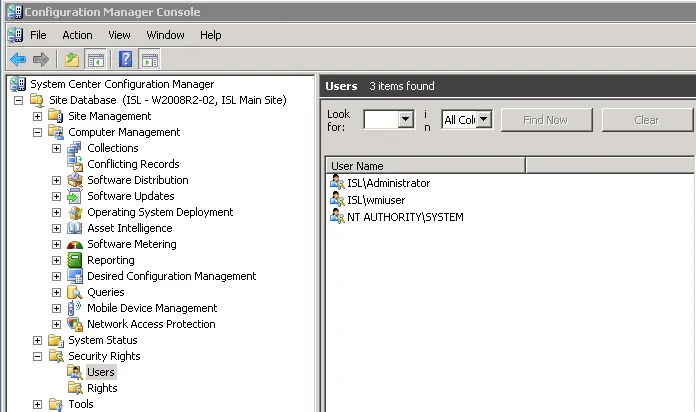 Screenshot from System Center Configuration Manager