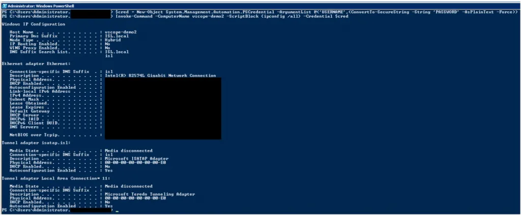 Testing conection to ensure WinRM is working