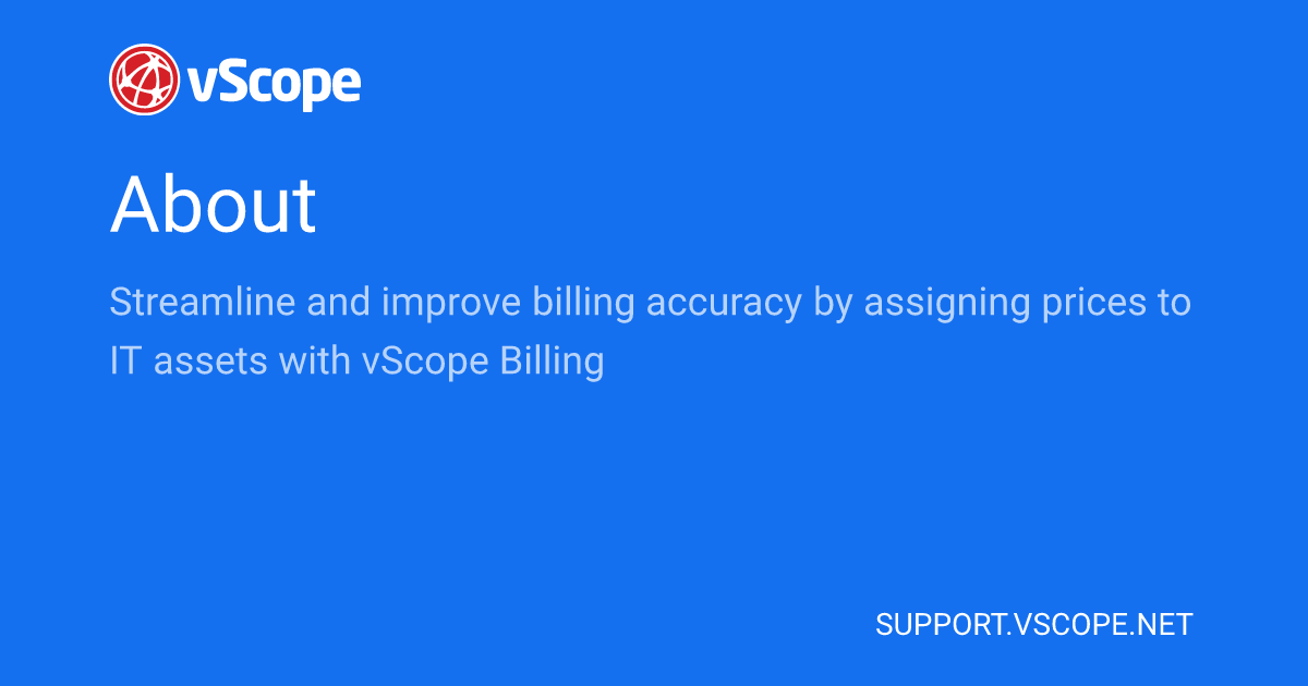 About vscope support page