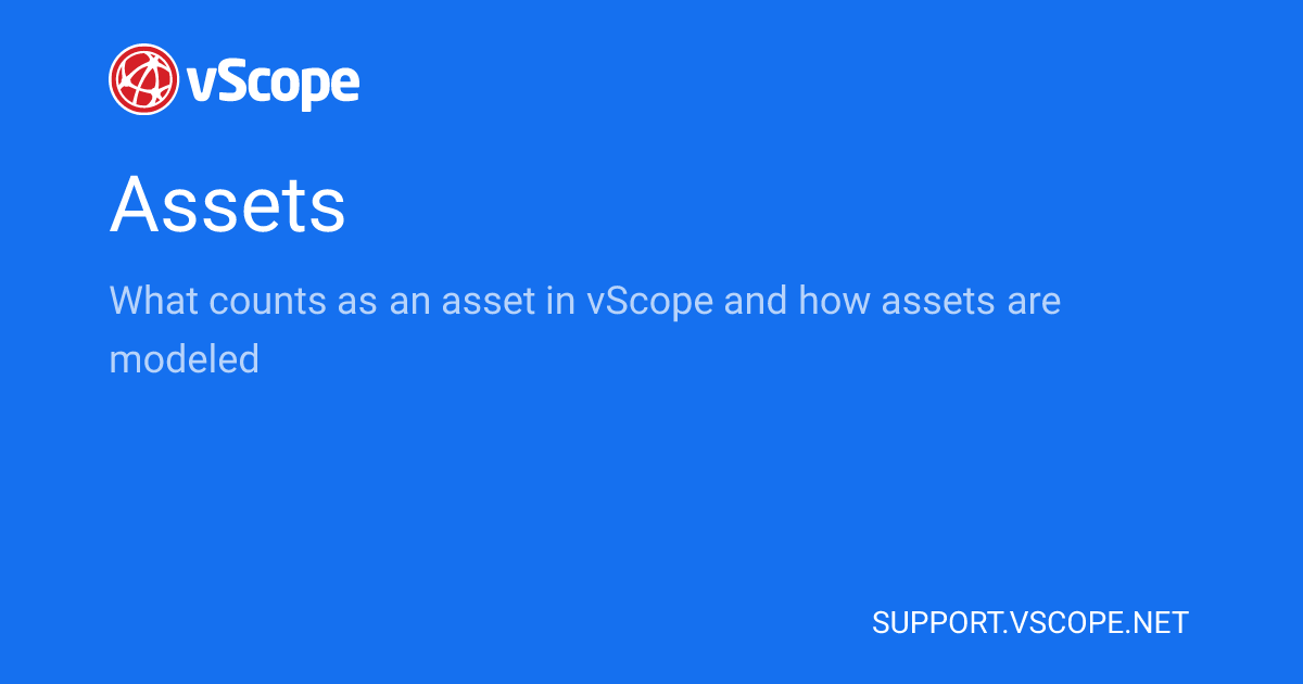 Assets | vScope Support Page