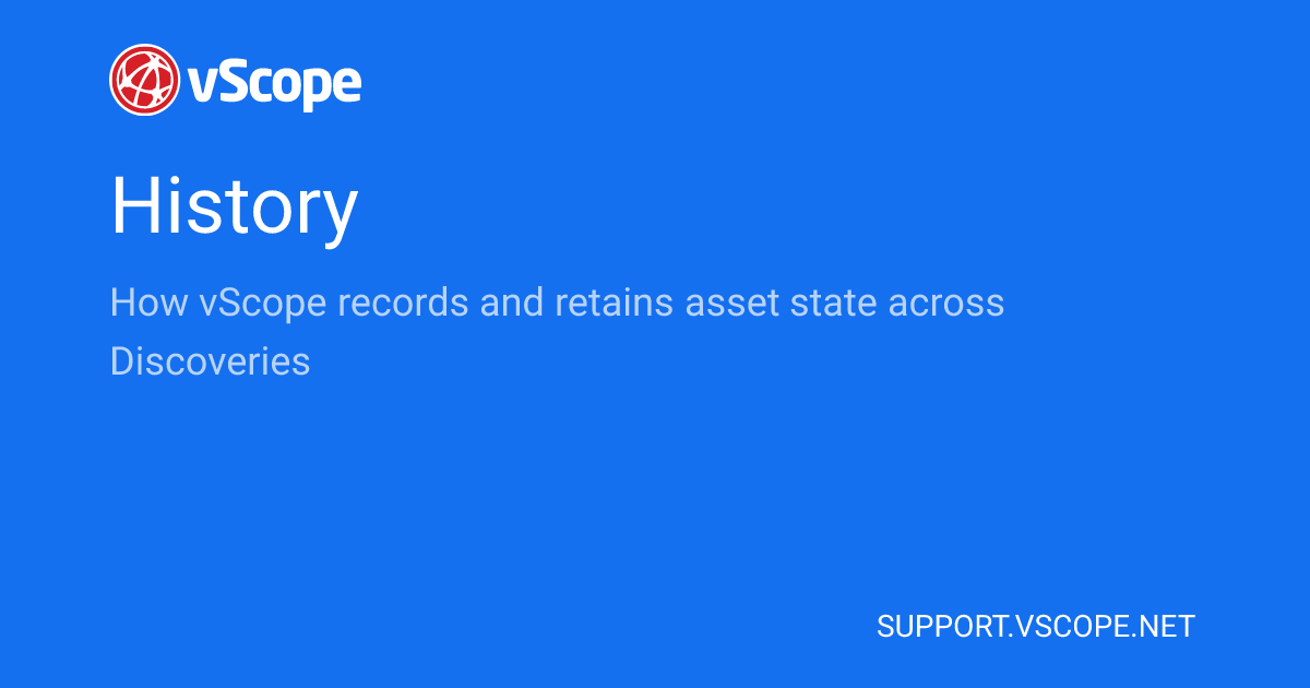 History | vScope Support Page