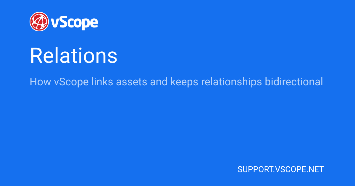 Relations | vScope Support Page