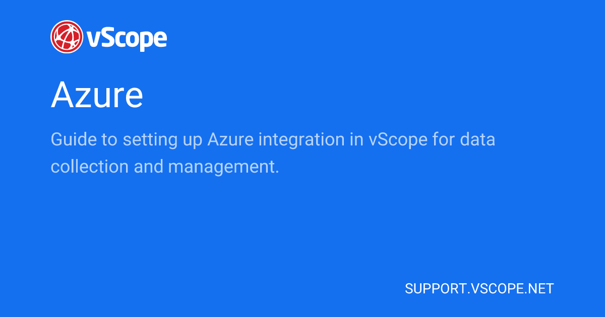 Azure | vScope Support Page
