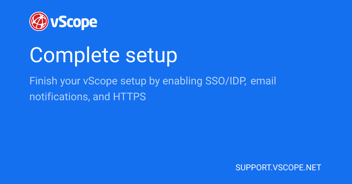 Vscope Complete setup | vScope Support Page