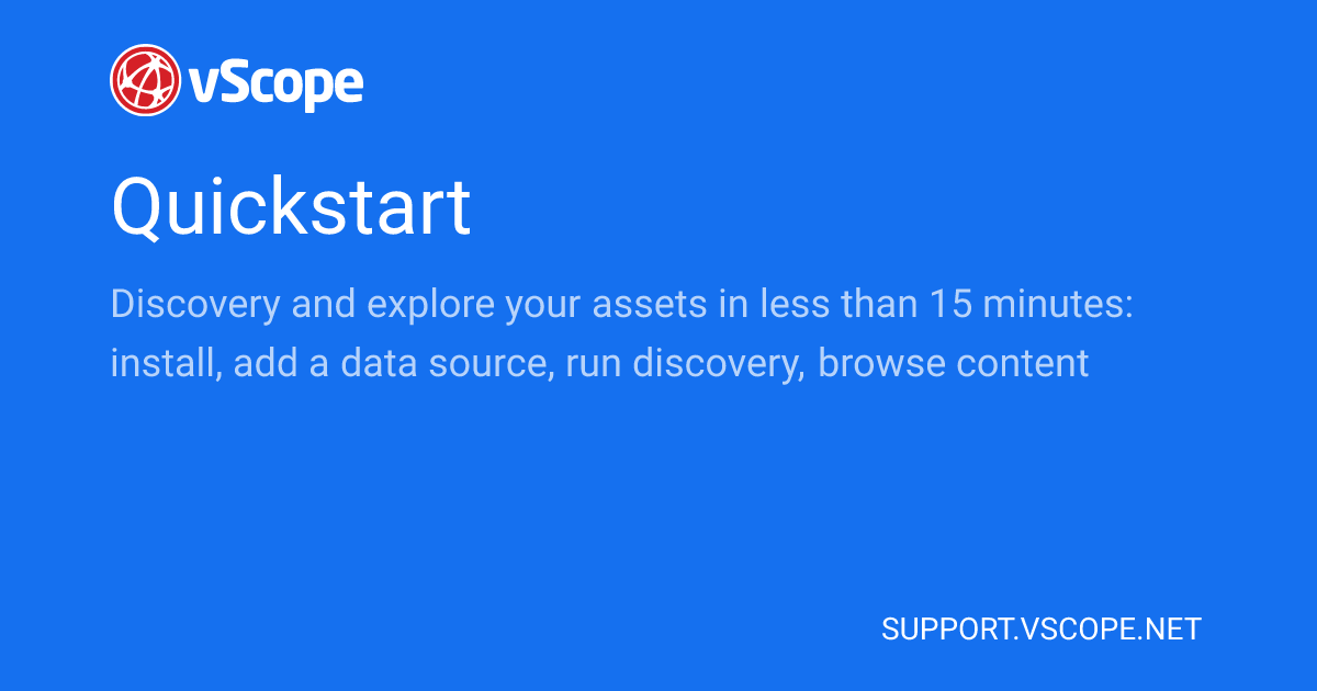Quickstart | vScope Support Page
