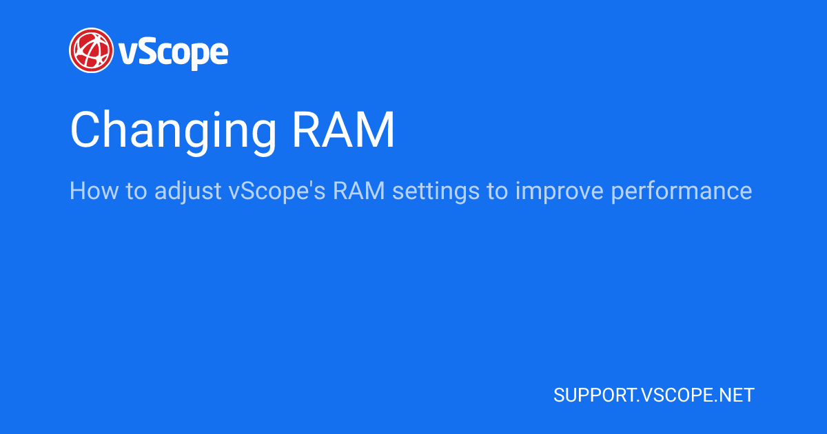 Changing RAM | vScope Support Page